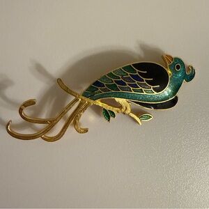 Valentino Women’s  Brooches Enameled Bird Brooch | Boho Vintage Brooches